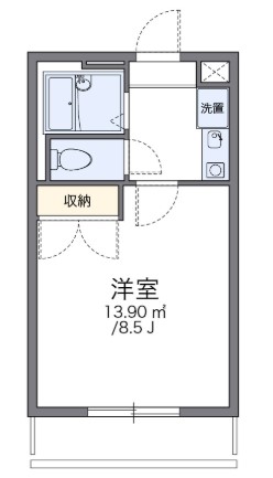 横浜市青葉区藤が丘のアパートの間取り