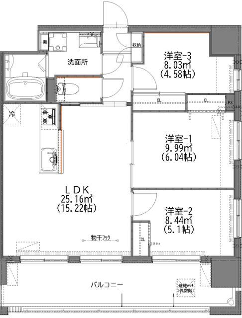 マイコート日野新町の間取り