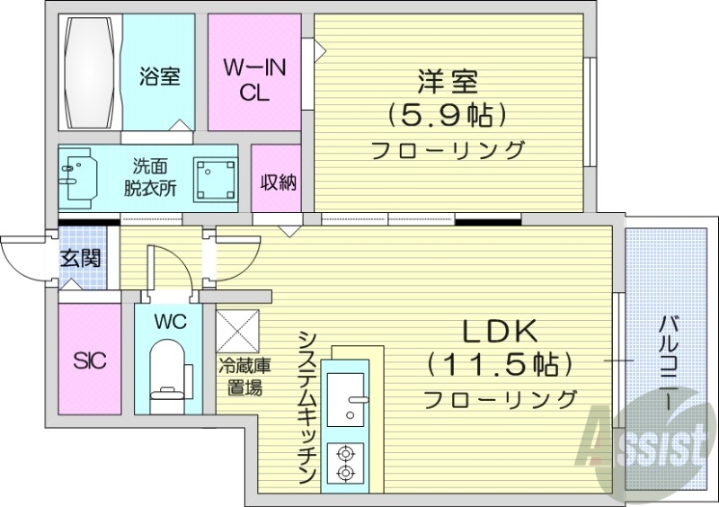 仮）北21条西4丁目MSの間取り