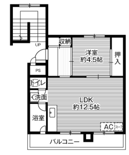 【ビレッジハウス新川3号棟の間取り】