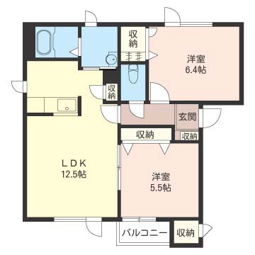 ディアス新川の間取り