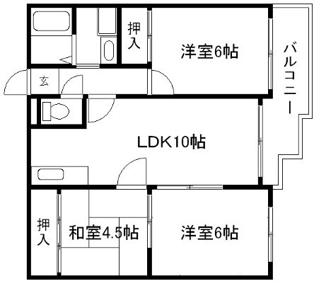 京都市上京区栄町のマンションの間取り