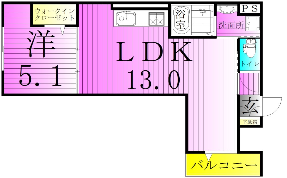 グラナーデ竹ノ塚の間取り