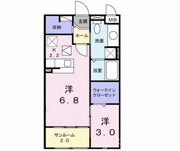 カレントレジデンスの間取り