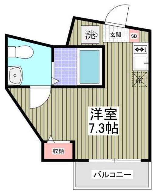 モデラート西新宿の間取り