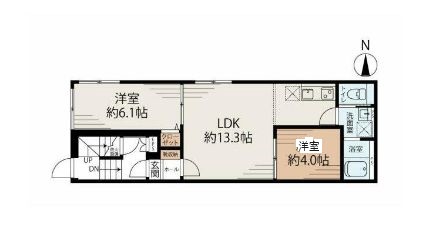 江東区亀戸のマンションの間取り