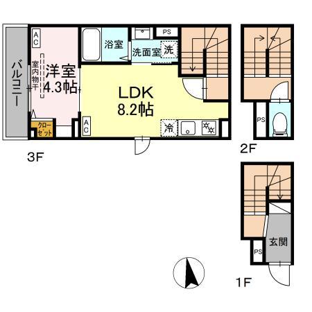 グラナーデ荒川の間取り