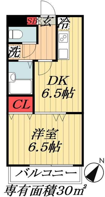 船橋市本郷町のマンションの間取り