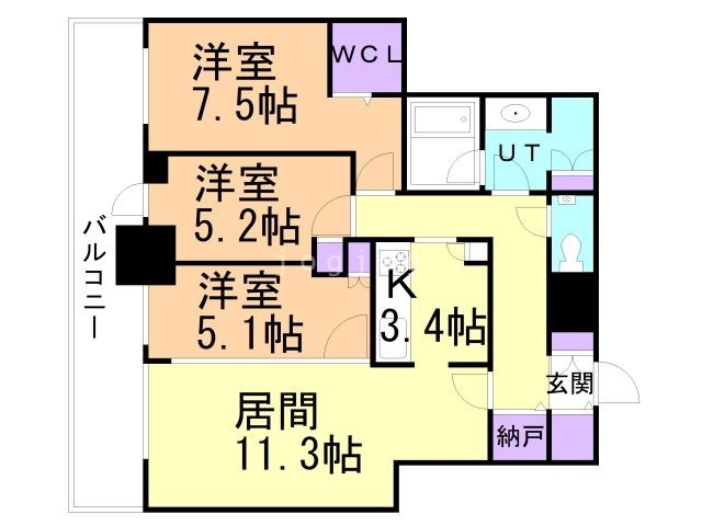 ONE札幌ステーションタワーの間取り