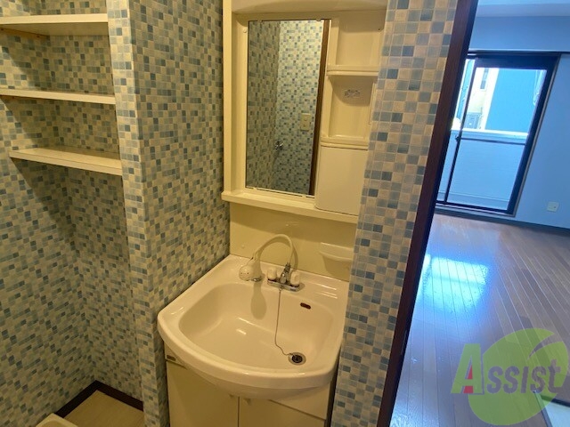 洗面設備　シャンプードレッサー洗面台になります。身支度もバッチリですね