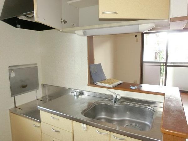 キッチン　ガスコンロ設置可！