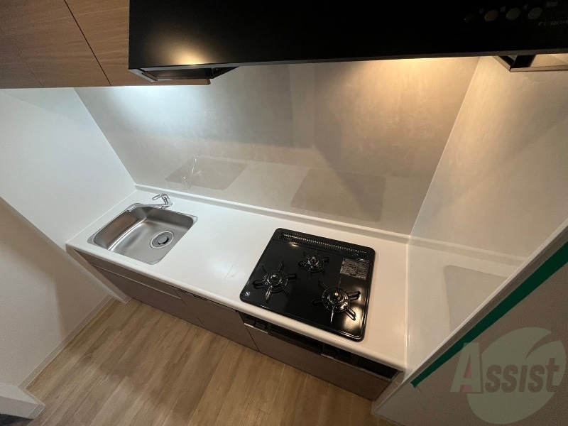 キッチン　清潔感がありお洒落なキッチンになっていました！