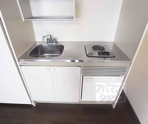 キッチン　１口電化コンロ付きキッチン