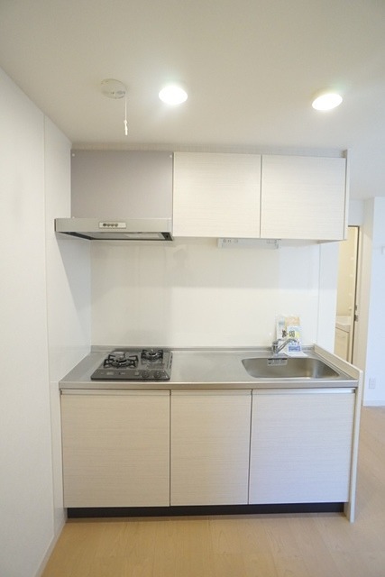 キッチン　ガス2口のシステムキッチン