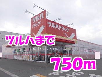 ドラックストア　ツルハドラッグ（ドラッグストア）まで750m