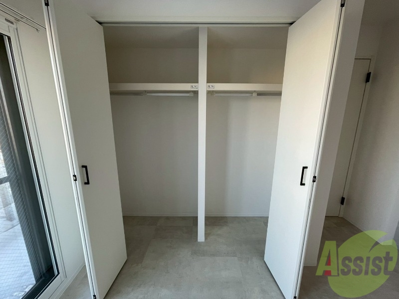 収納　洋室にはクローゼットがあるのですっきり片付きそうです。