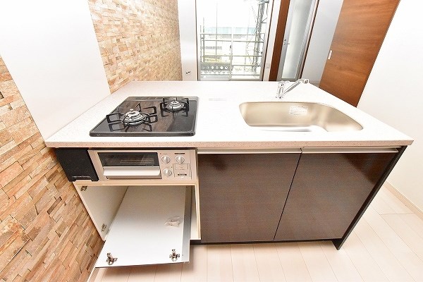 キッチン　★システムキッチングリル付き/２口コンロ★