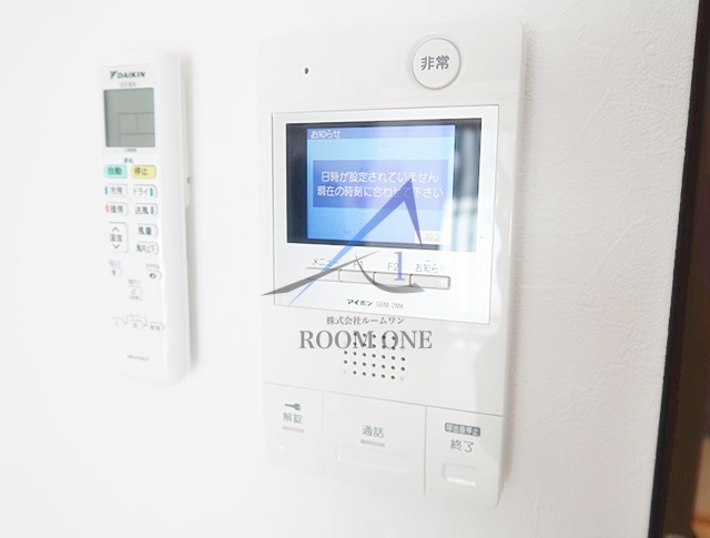 セキュリティ　モニター付きインターホンです。