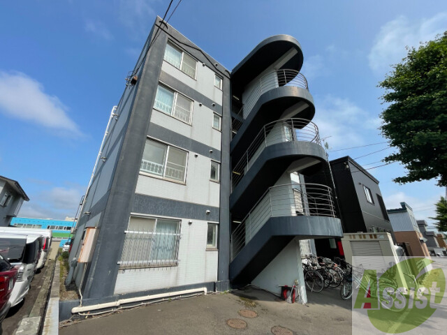 建物外観　札幌市東区北３３条東「リレント北３３条マンション」