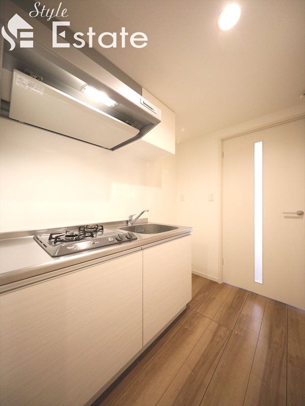 キッチン　システムキッチン　ガスコンロ二口付