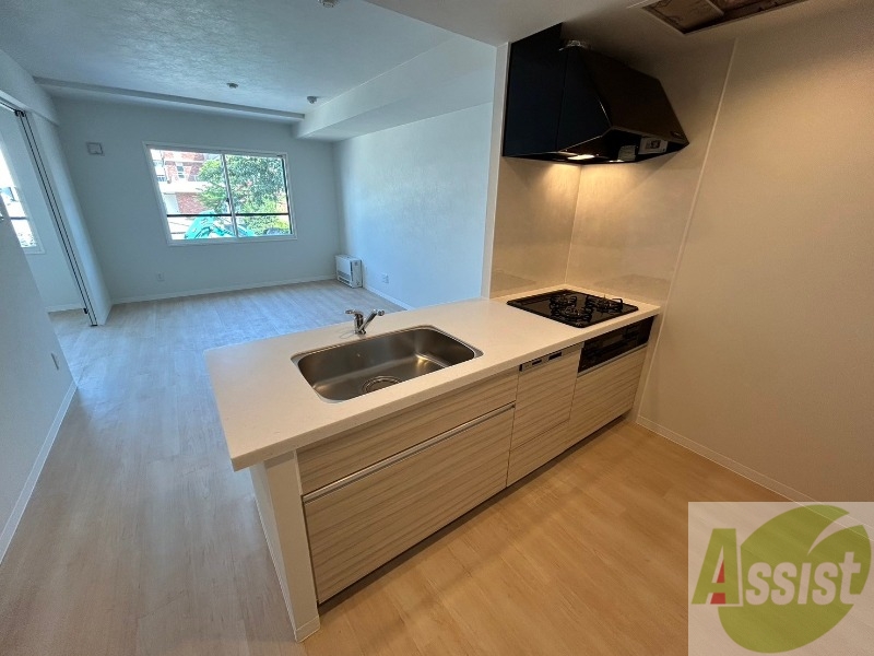 キッチン　システムキッチンなので、すぐお料理に使えます！