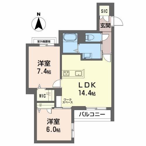 リオリエント華陽の間取り写真