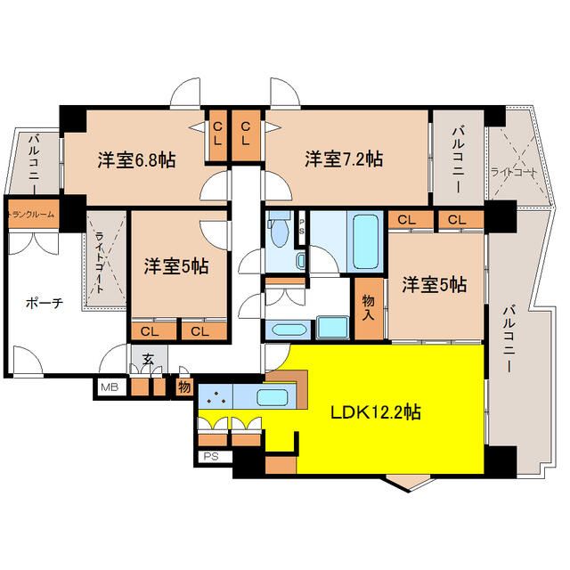 ダイアパレス福田町の間取り写真
