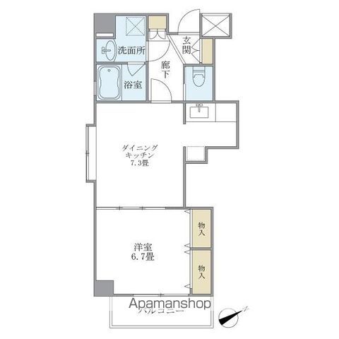 イーストコート平野の間取り写真