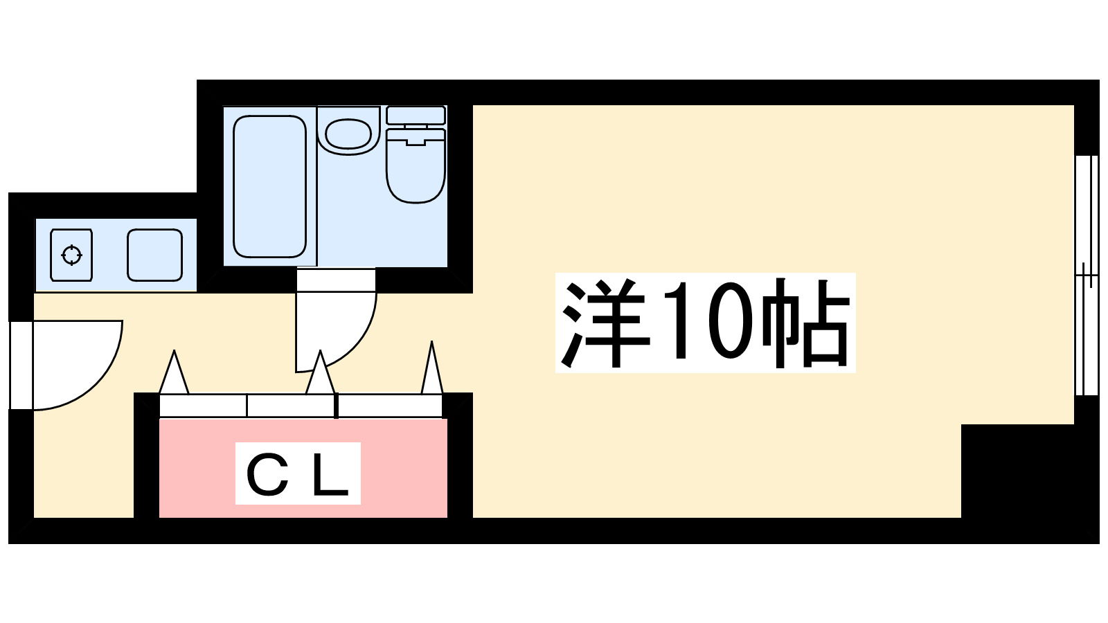 ステュディオ新大阪の間取り写真