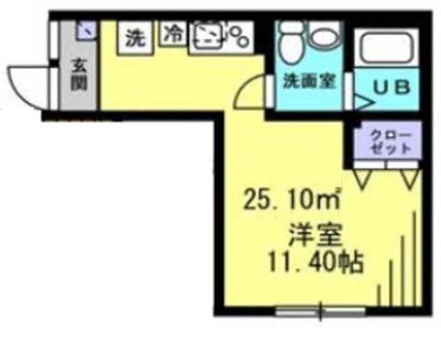 alcasa東大井の間取り写真