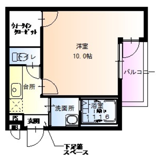 フジパレス諏訪ノ森I番館の間取り写真