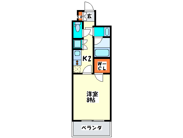アンビエンテ四ツ橋の間取り写真