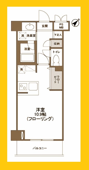 アンビエンテ横浜鴨居の間取り写真