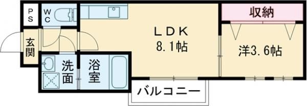 ウェリス花畑の間取り写真