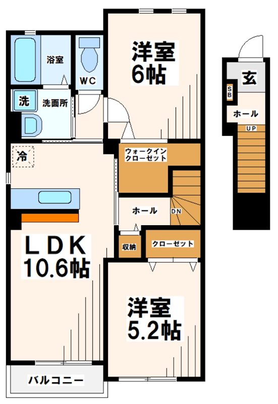 京王線 武蔵野台駅 徒歩10分 2階建 築16年の間取り写真