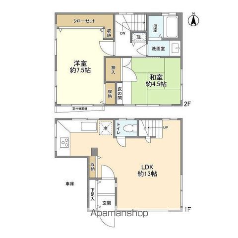 荏原6丁目貸家の間取り写真