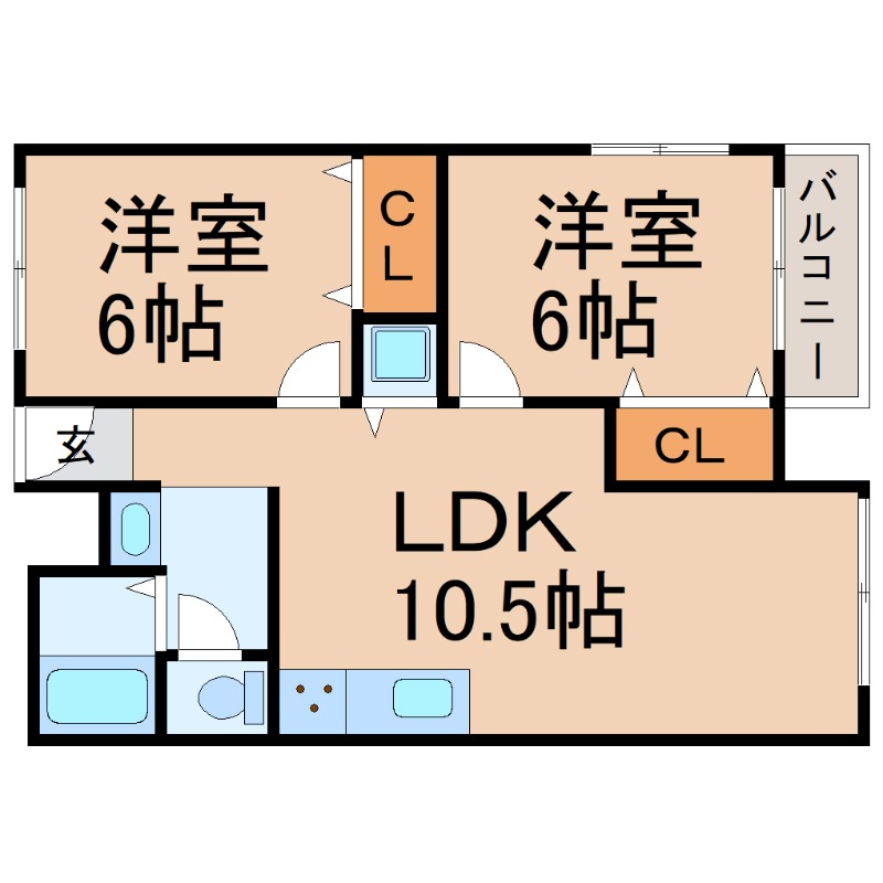ＪＲ東海道本線 甲子園口駅 徒歩5分 5階建 築54年の間取り写真