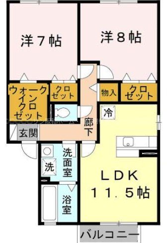 近鉄大阪線 近鉄八尾駅 徒歩15分 2階建 築21年の間取り写真