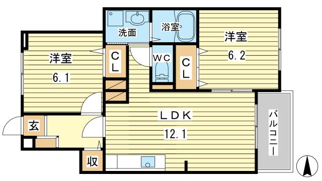 ミルトスIIの間取り