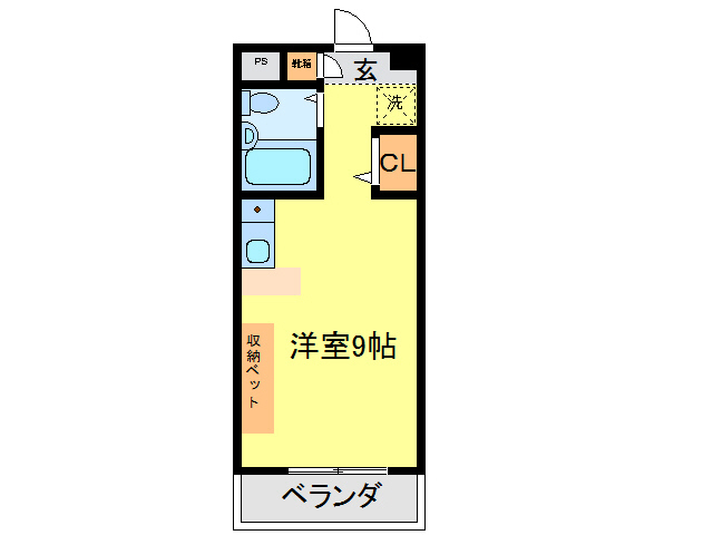 徳島市山城町のマンションの間取り