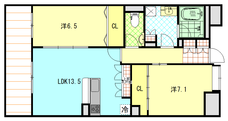 グランパレ泉の間取り