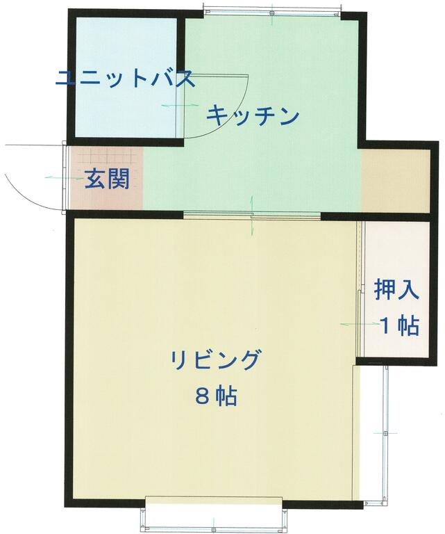 やなぎやハイツB棟の間取り