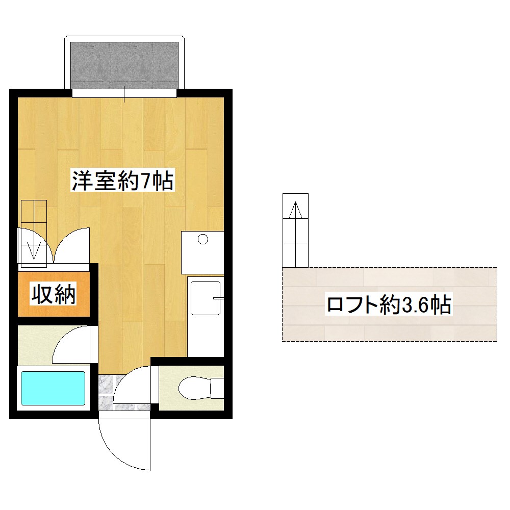 【エステートハイツ出雲の間取り】