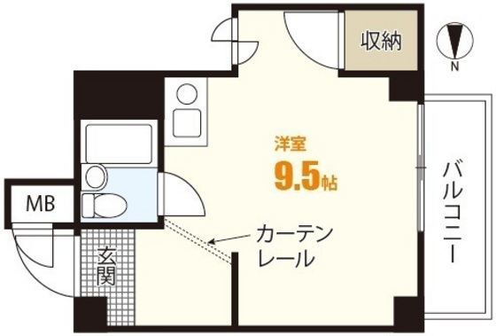 広島市安佐南区祇園のマンションの間取り