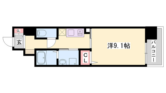 クレール姫路の間取り