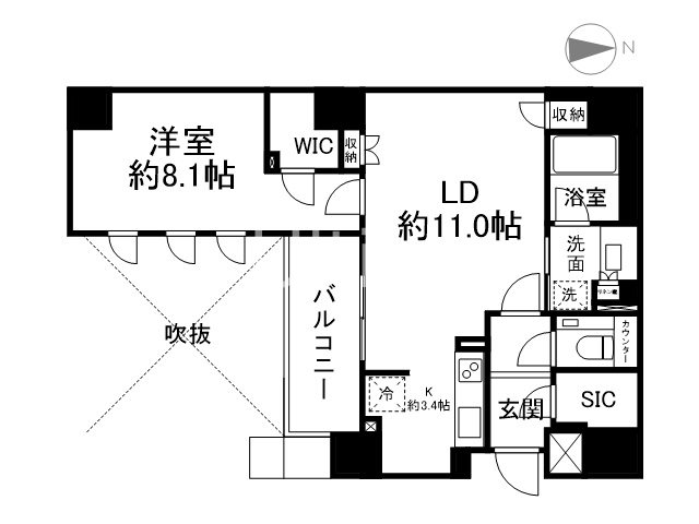 ザ・パークハウス京都河原町の間取り