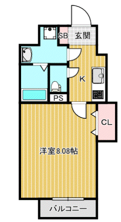 ドゥエリングＡＳＡＨＩの間取り