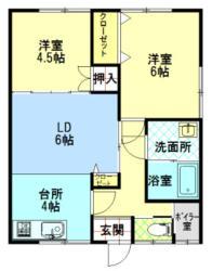 コーポ城北I号棟の間取り