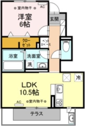 ヴァンヴェール碧の間取り