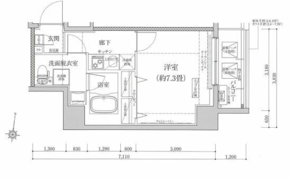 アイルグランデ東京竹ノ塚の間取り